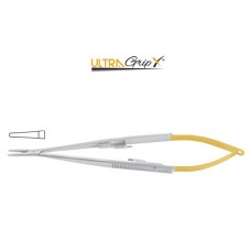 UltraGripX™ TC Castroviejo Micro Needle Holder Straight - Smooth Jaws - With Lock Stainless Steel, 14.5 cm - 5 3/4"